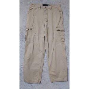 Vintage Levi Silver Tab Pants Mens 34x34 Khakis Cargo Loose Fit Tan Baggy Skater